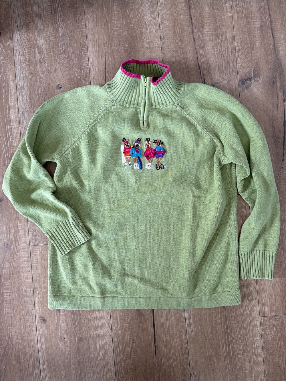 Vintage 100% Cotton Ski Sweater